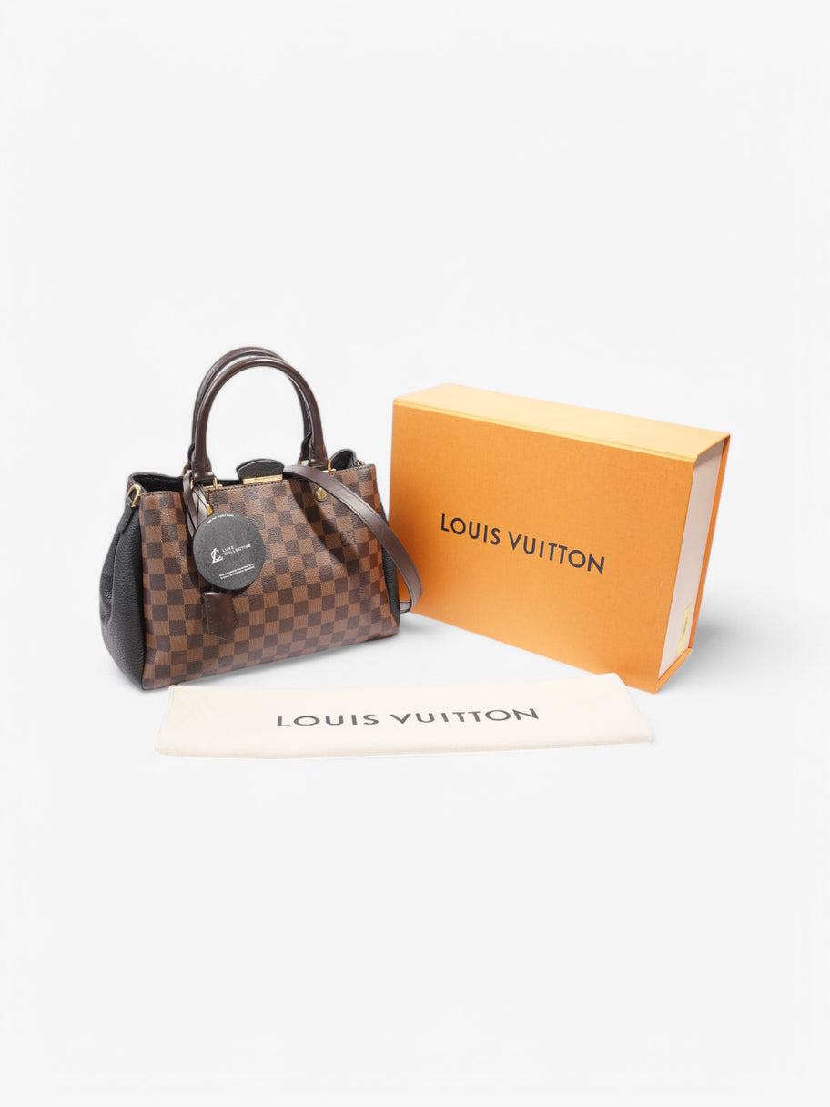 Louis Vuitton Brittany Damier Ebene / Black Coated Canvas Image 10