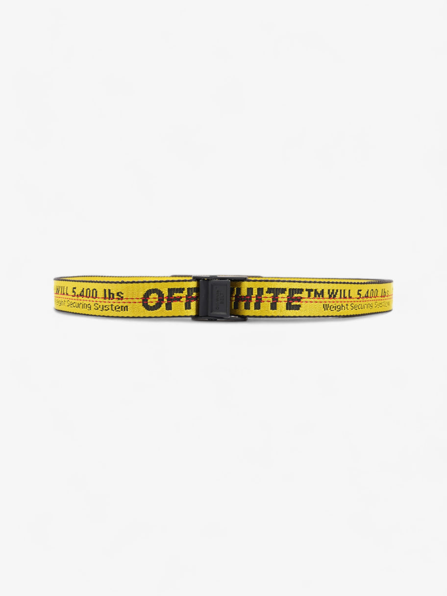 Off White Industrial Belt Yellow Fabric One Size (200cm) Image 1