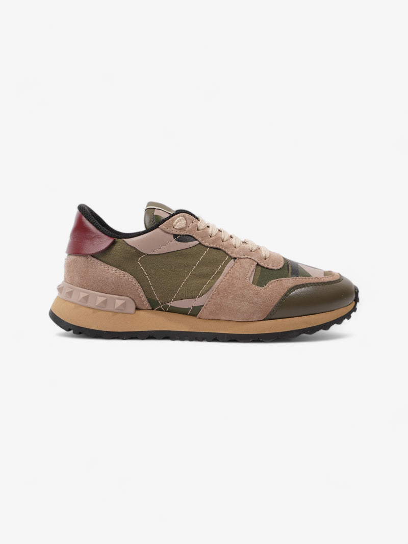  Valentino Rockrunner Khaki / Pink Suede EU 34.5 UK 1.5