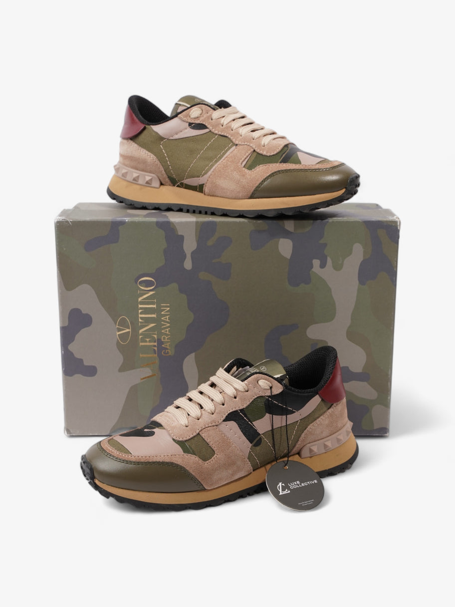 Valentino Rockrunner Khaki / Pink Suede EU 34.5 UK 1.5 Image 11