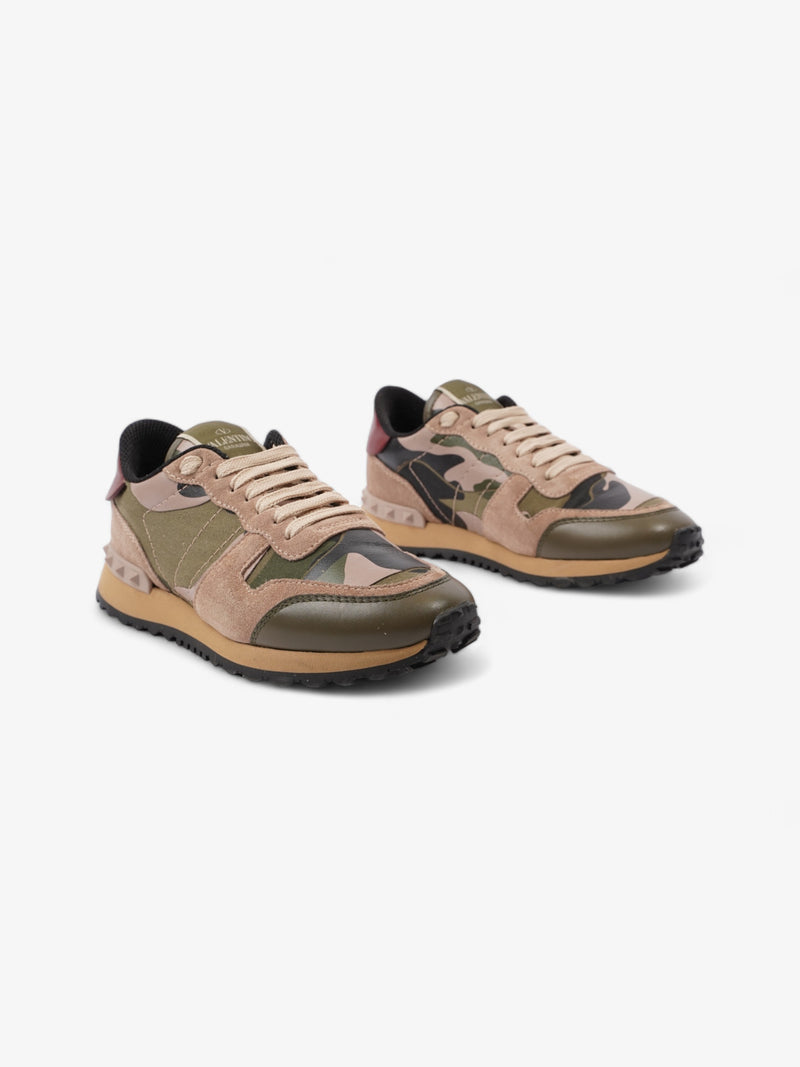  Valentino Rockrunner Khaki / Pink Suede EU 34.5 UK 1.5