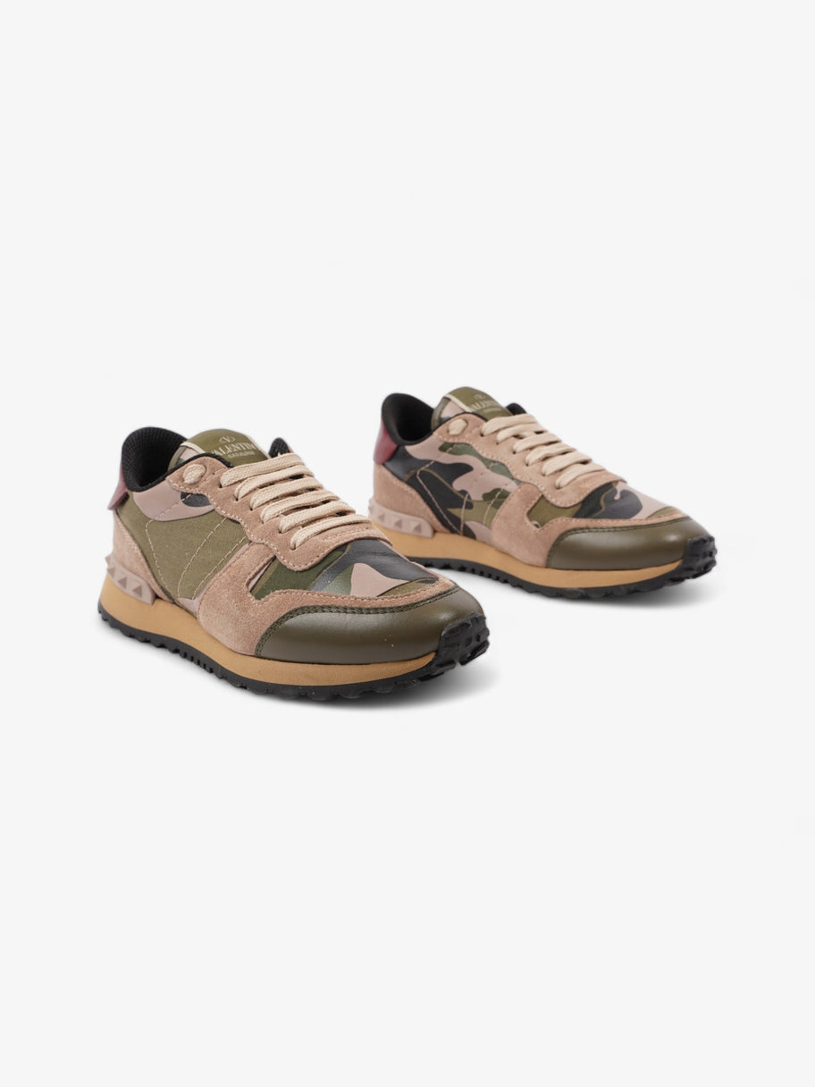 Valentino Rockrunner Khaki / Pink Suede EU 34.5 UK 1.5 Image 2