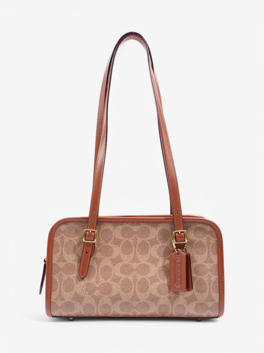 Coach Swing Zip Bag Beige / Tan Coated Canvas Image 1