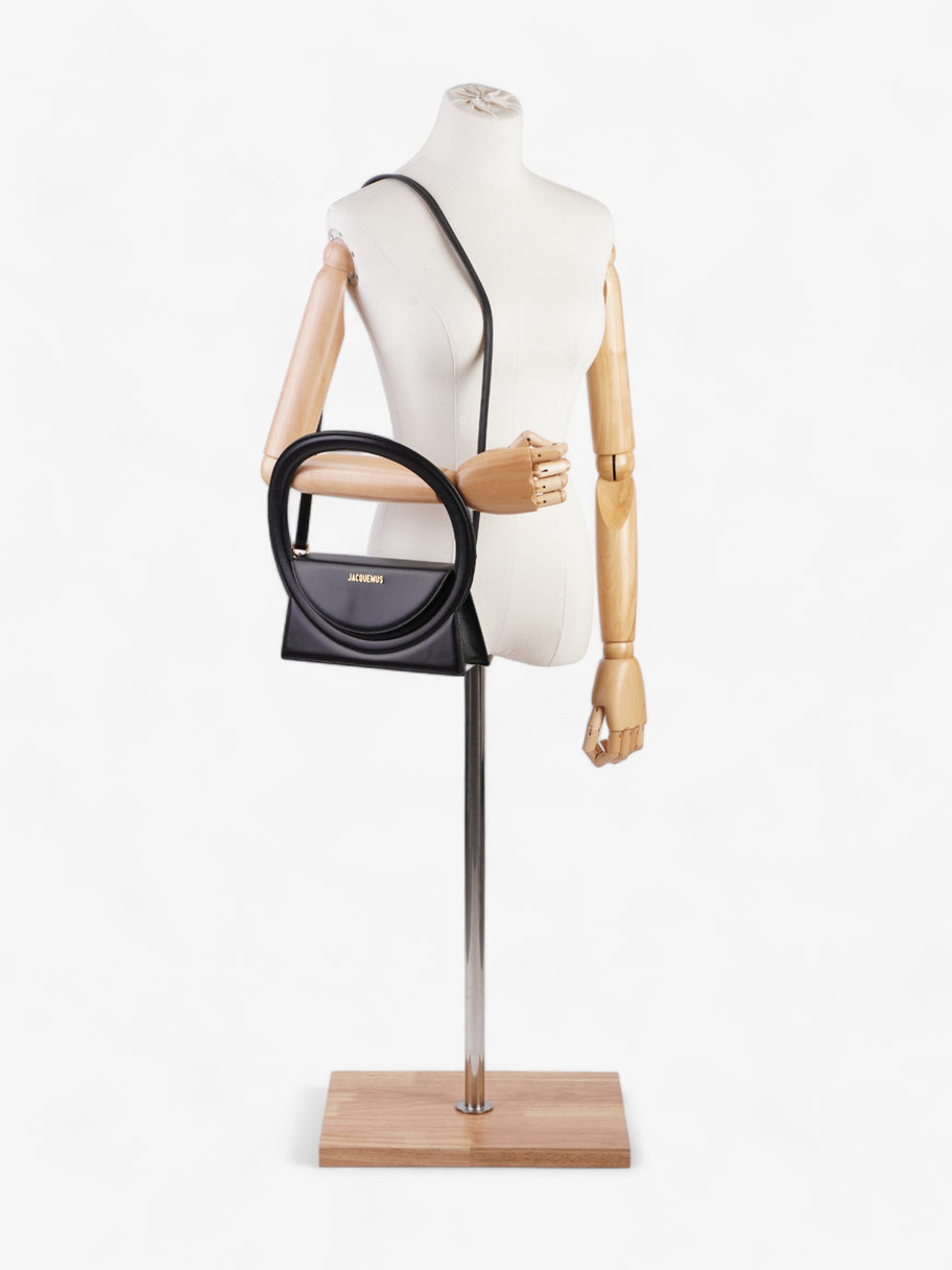 Jacquemus Le Sac Rond Black Calfskin Leather Image 2