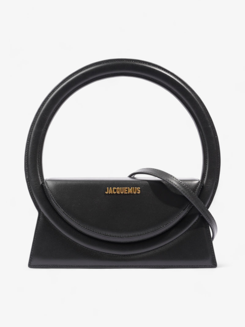  Jacquemus Le Sac Rond Black Calfskin Leather