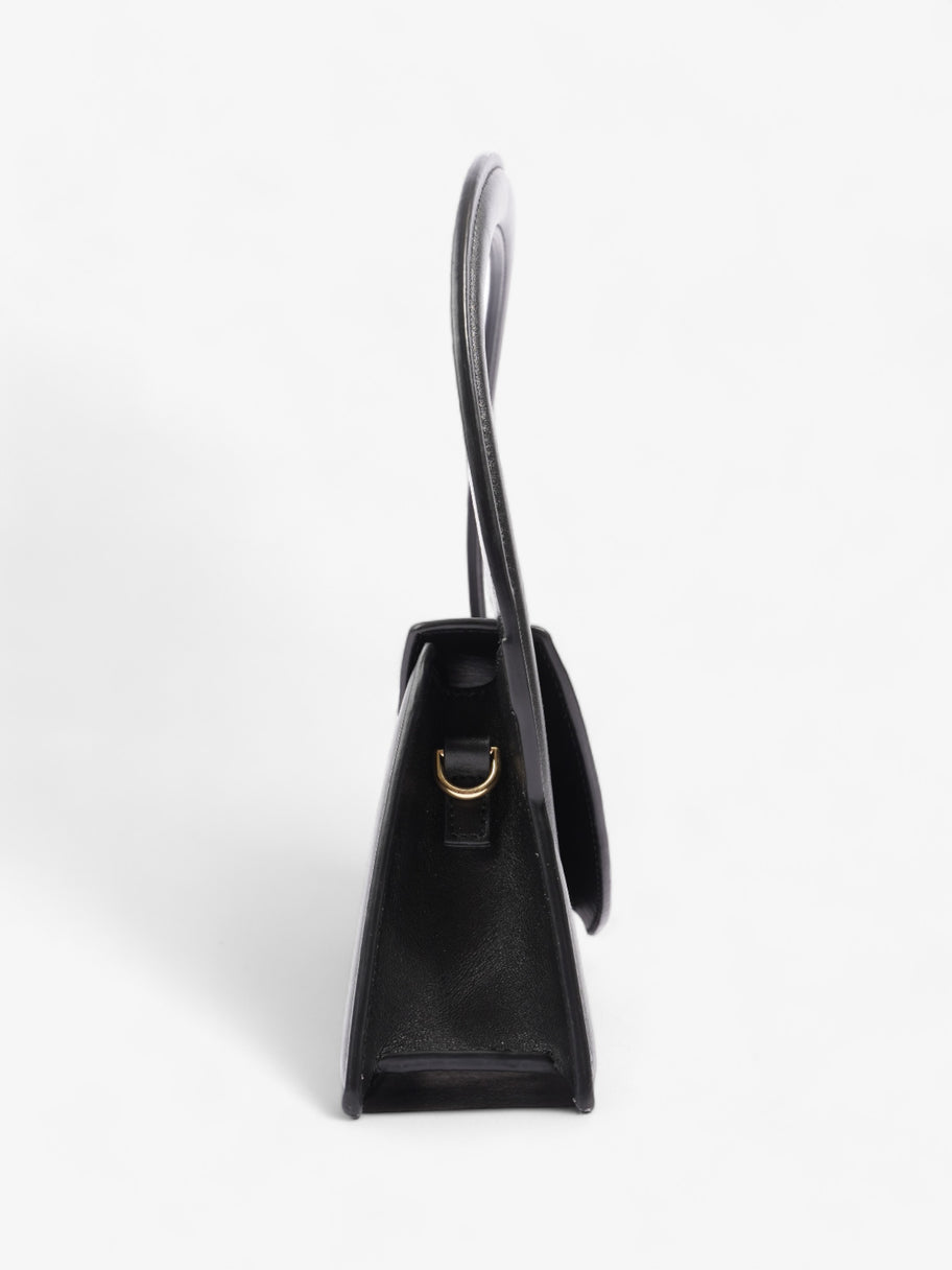 Jacquemus Le Sac Rond Black Calfskin Leather Image 5