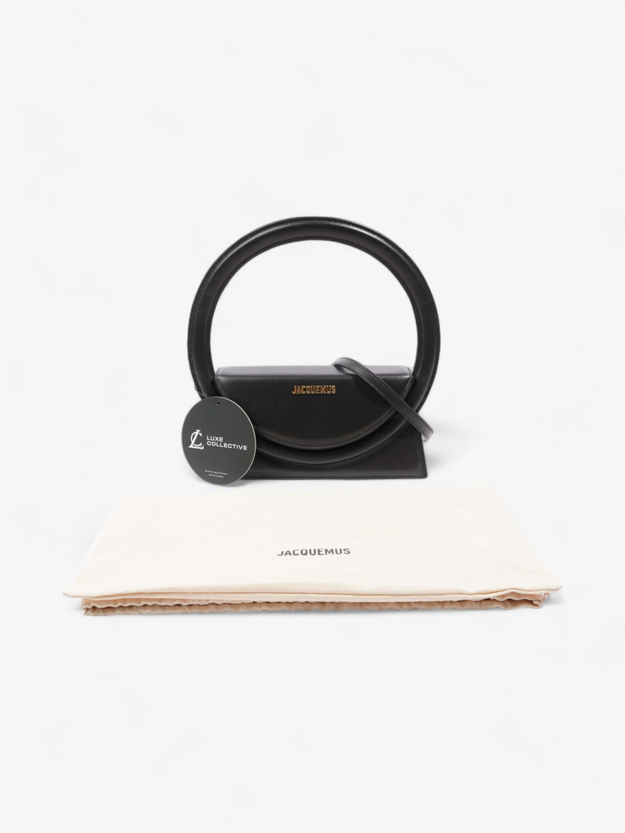 Jacquemus Le Sac Rond Black Calfskin Leather Image 8