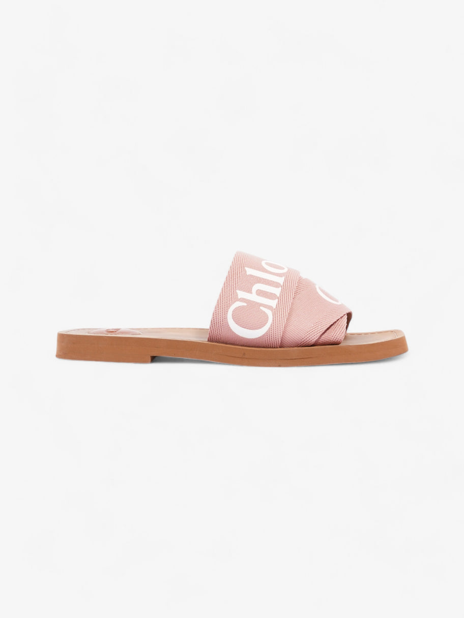 Chloe Woody Sandals Pink Canvas EU 38 UK 5 Image 1