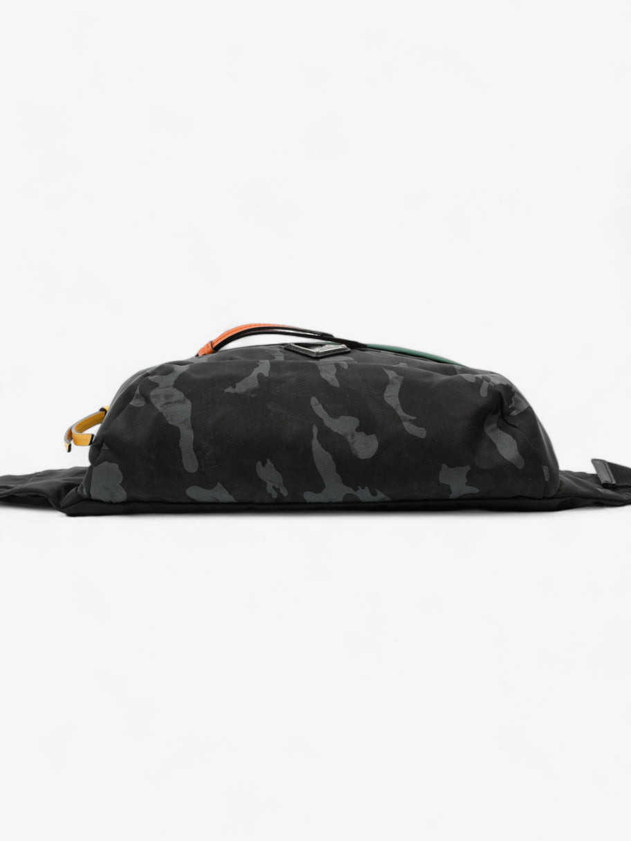 Prada Bum Bag Black / Grey Camo / Green Re Nylon Image 6