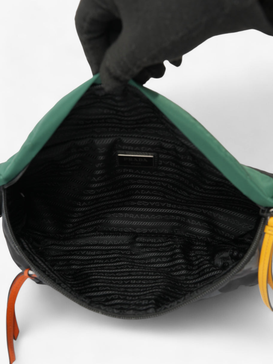 Prada Bum Bag Black / Grey Camo / Green Re Nylon Image 8