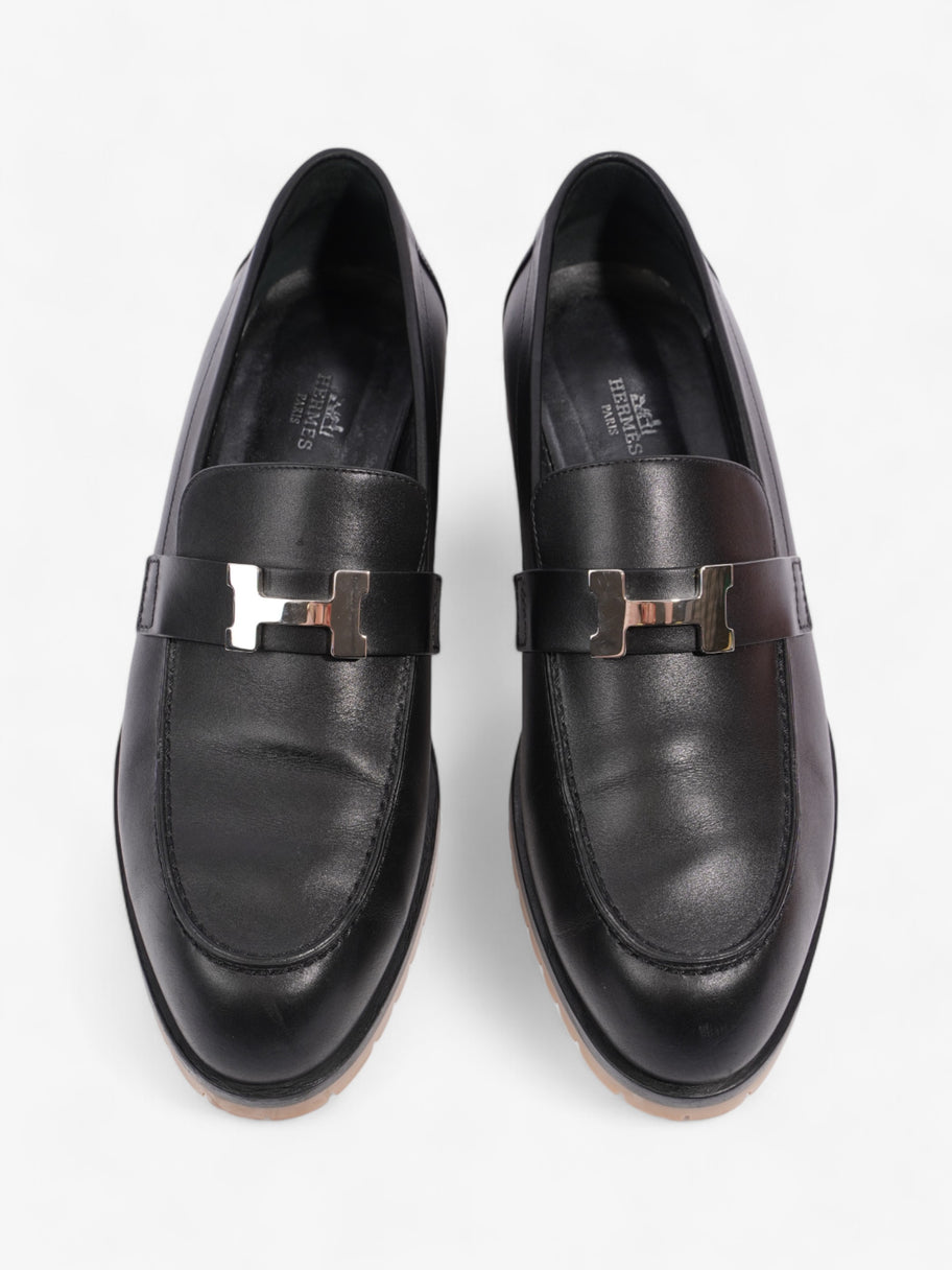 Hermes Faubourg Loafers Black Leather EU 41 UK 7 Image 8