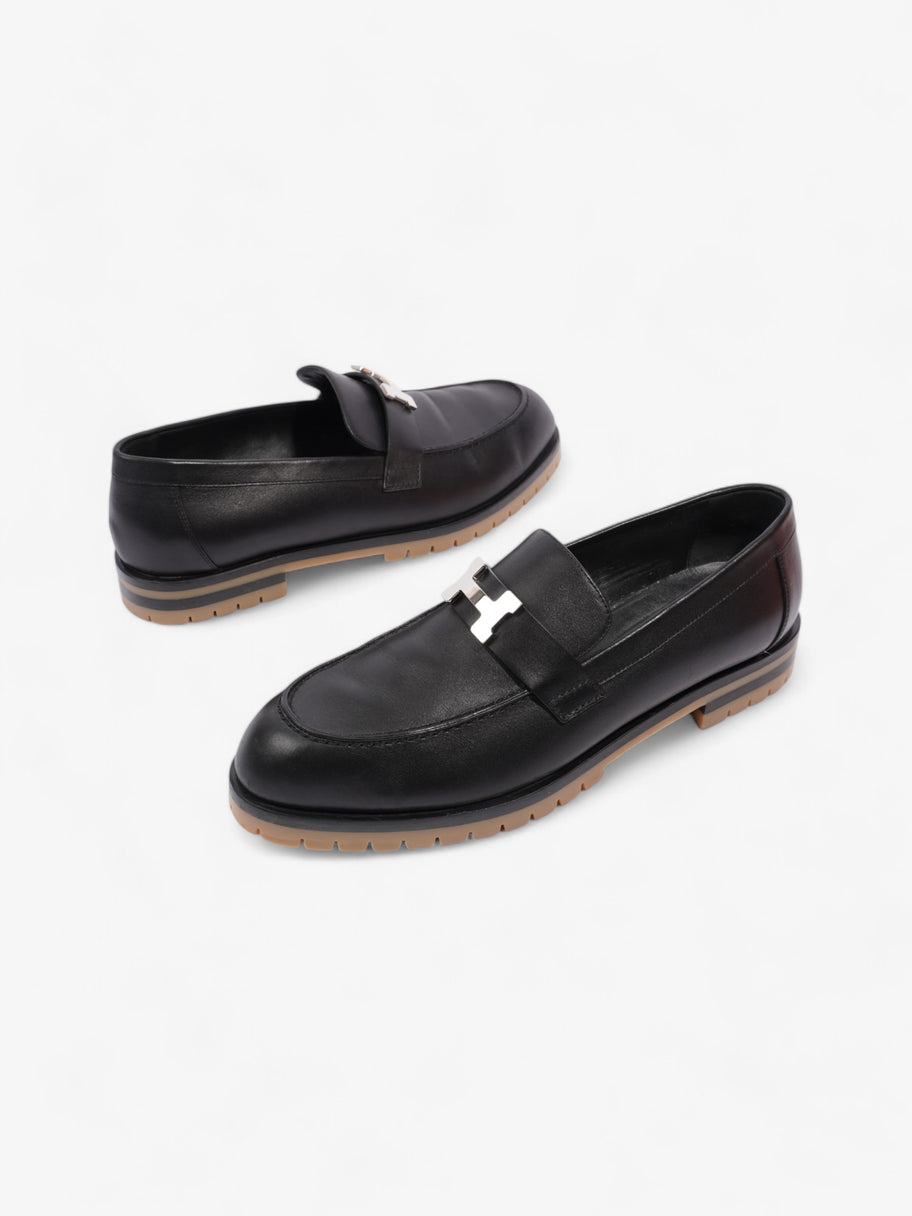 Hermes Faubourg Loafers Black Leather EU 41 UK 7 Image 9