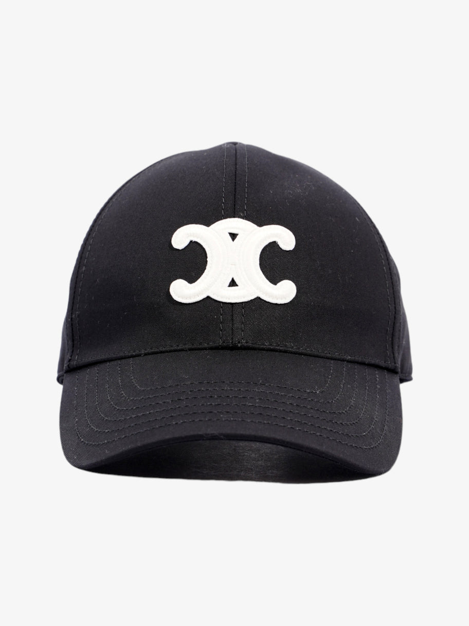 Celine Triomphe Baseball Cap Black Cotton Large Image 1