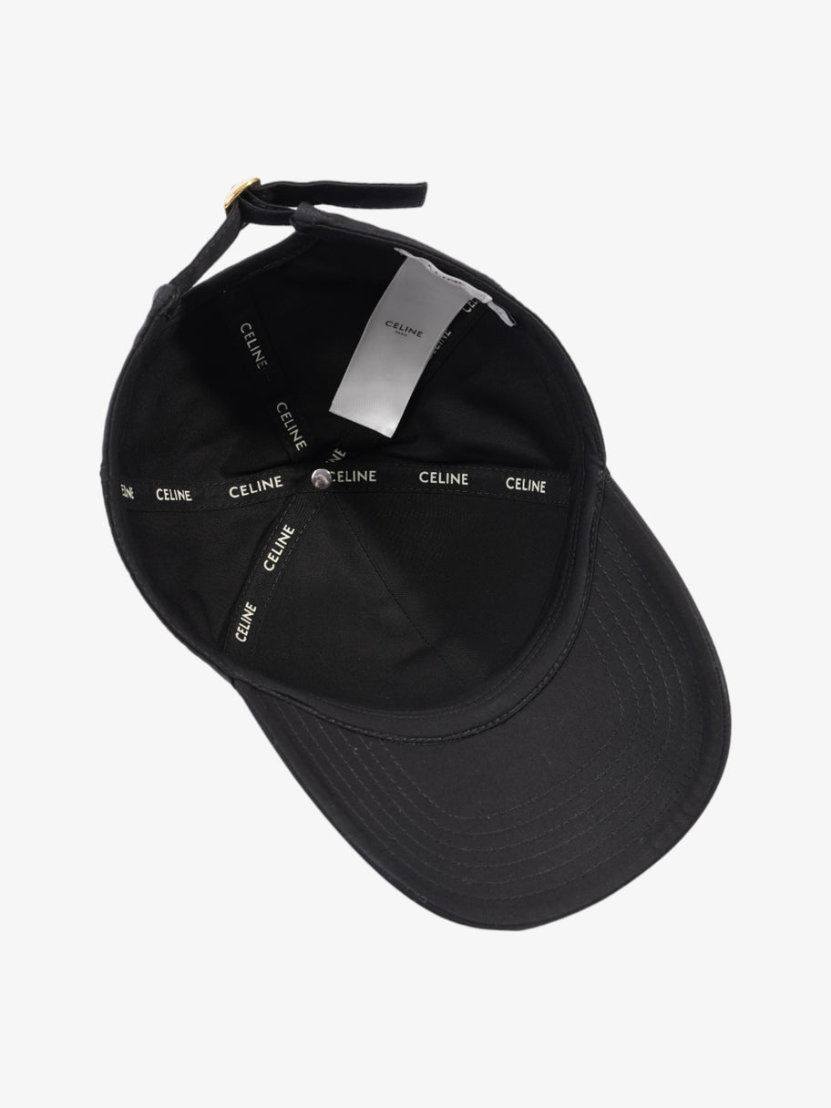 Celine Triomphe Baseball Cap Black Cotton Large Image 7