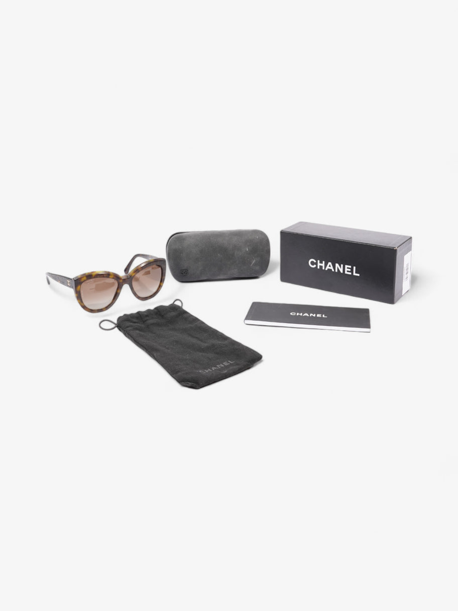 Chanel Oversized Polarized Sunglasses Black Acetate 140mm Image 8