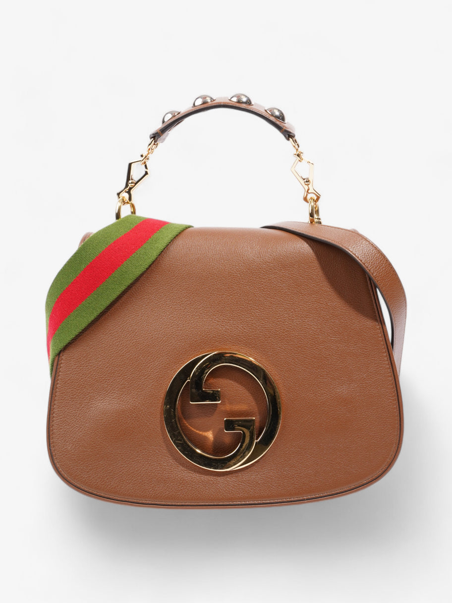 Gucci Blondie Top Handle Bag Brown Leather Medium Image 1