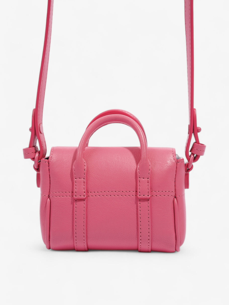 Mulberry Bayswater Geranium Pink Grained Leather Micro Image 4