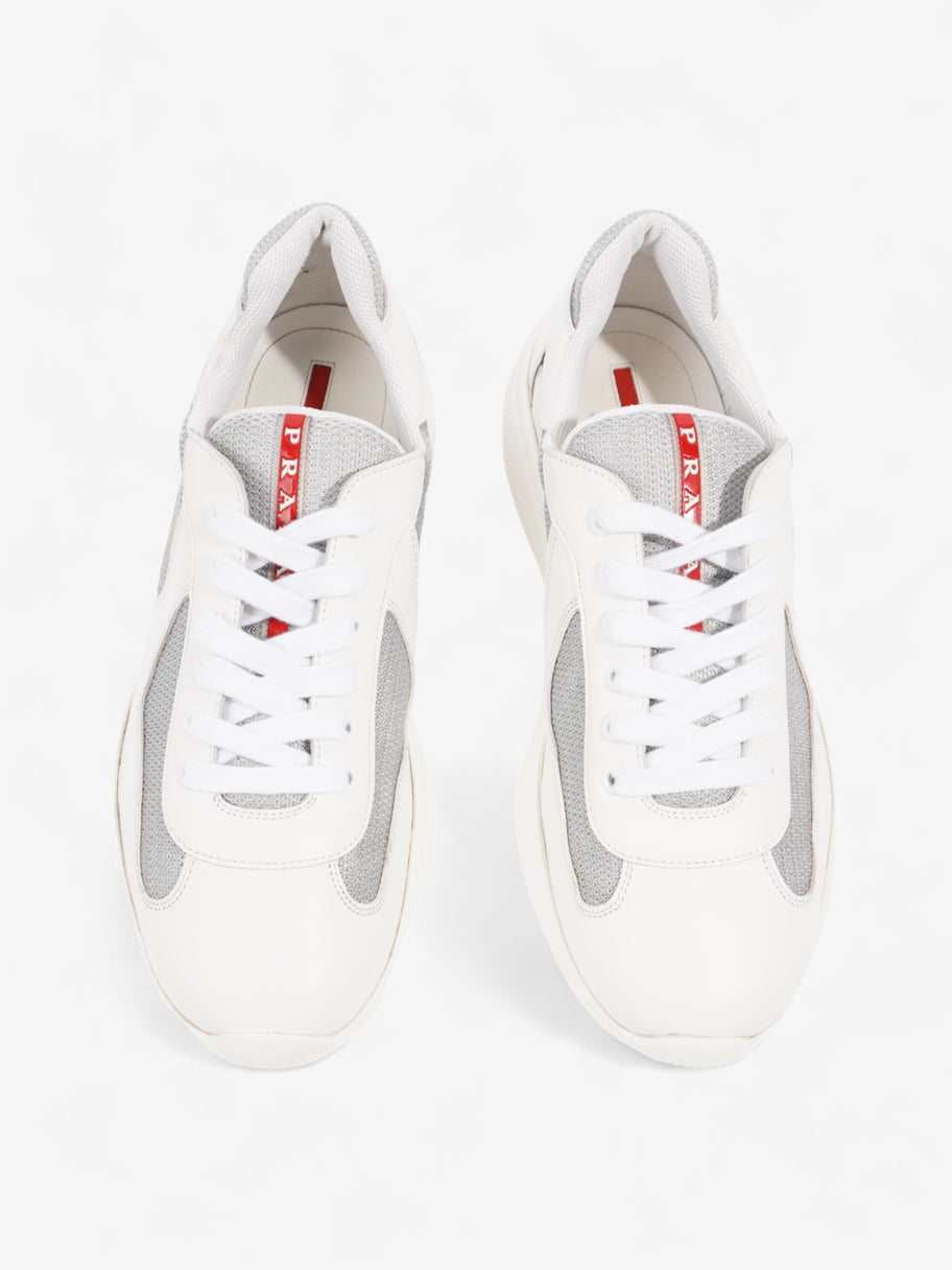 Prada America's Cup Sneakers White / Grey Leather EU 43 UK 9 Image 8