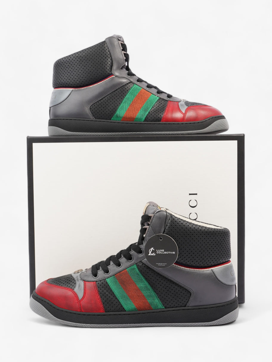 Gucci Screener Sneaker Grey / Red / Green Leather EU 46 UK 12 Image 11