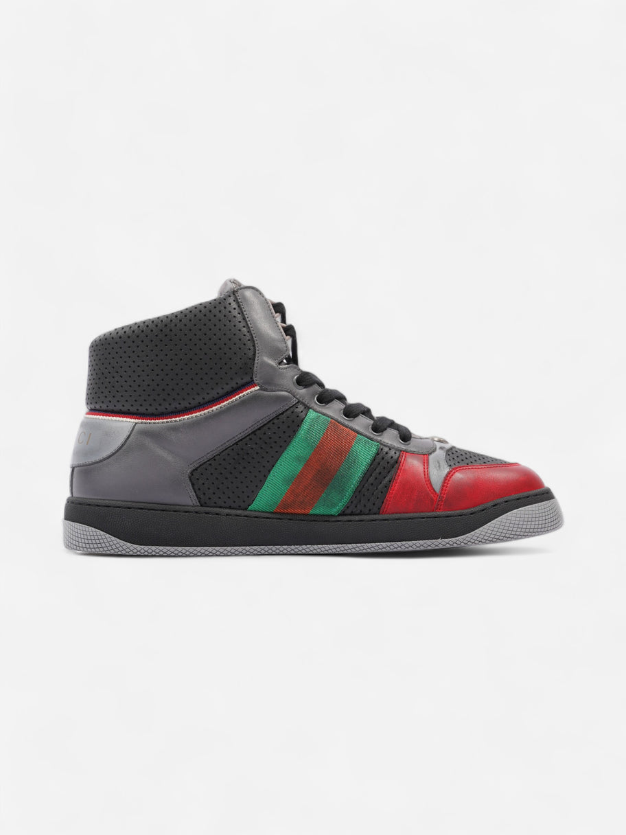 Gucci Screener Sneaker Grey / Red / Green Leather EU 46 UK 12 Image 4