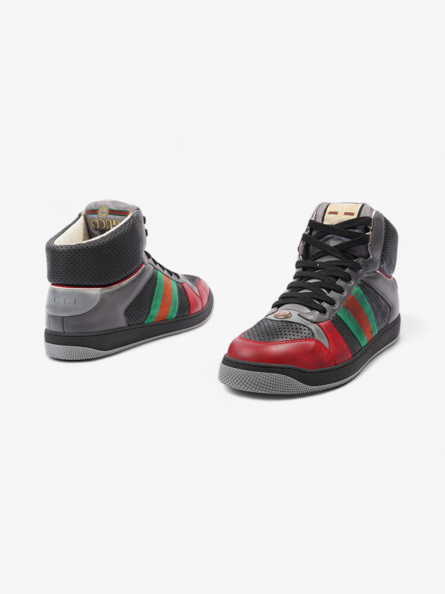 Gucci Screener Sneaker Grey / Red / Green Leather EU 46 UK 12 Image 9