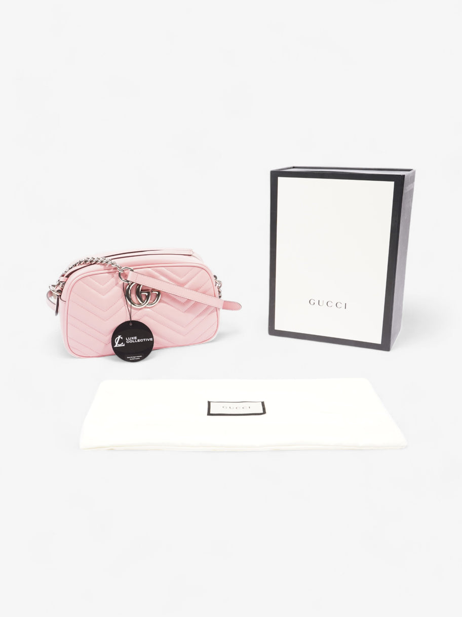 Gucci GG Marmont Bubblegum Pink Matelasse Leather Small Image 8