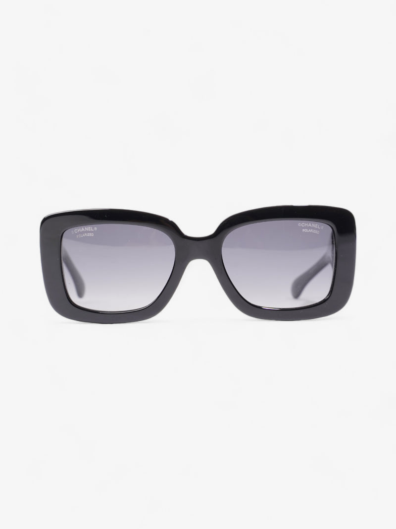  Chanel CC Sunglasses Black Acetate 140mm