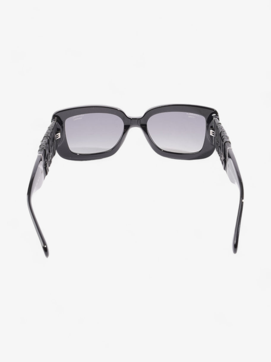 Chanel CC Sunglasses Black Acetate 140mm Image 3