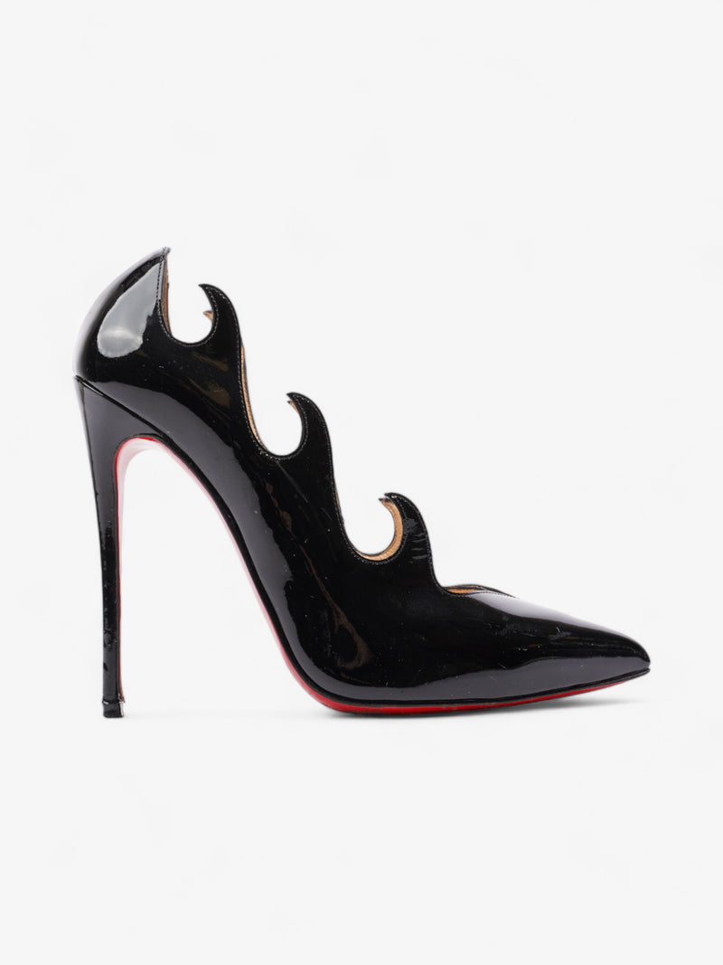  Christian Louboutin Olavague  120 Black Patent Leather EU 38 UK 5