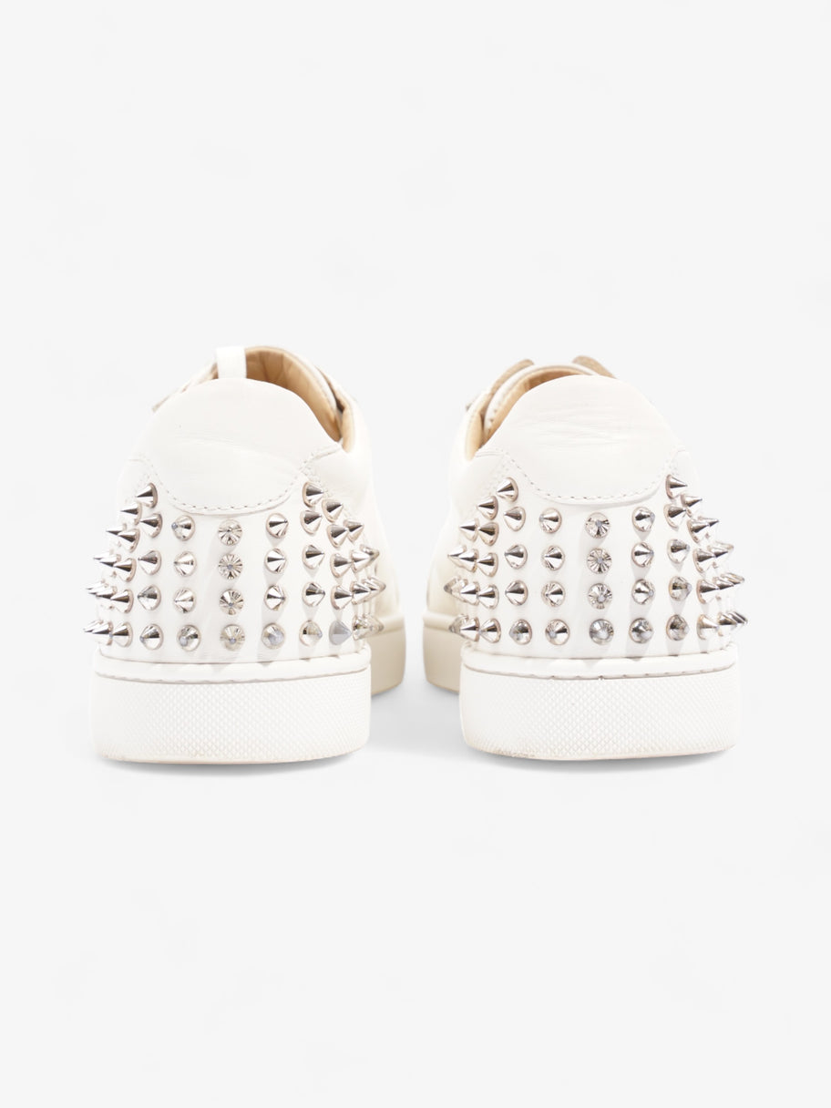 Christian Louboutin Louis Junior Spikes Sneakers White Leather EU 42 UK 8 Image 6