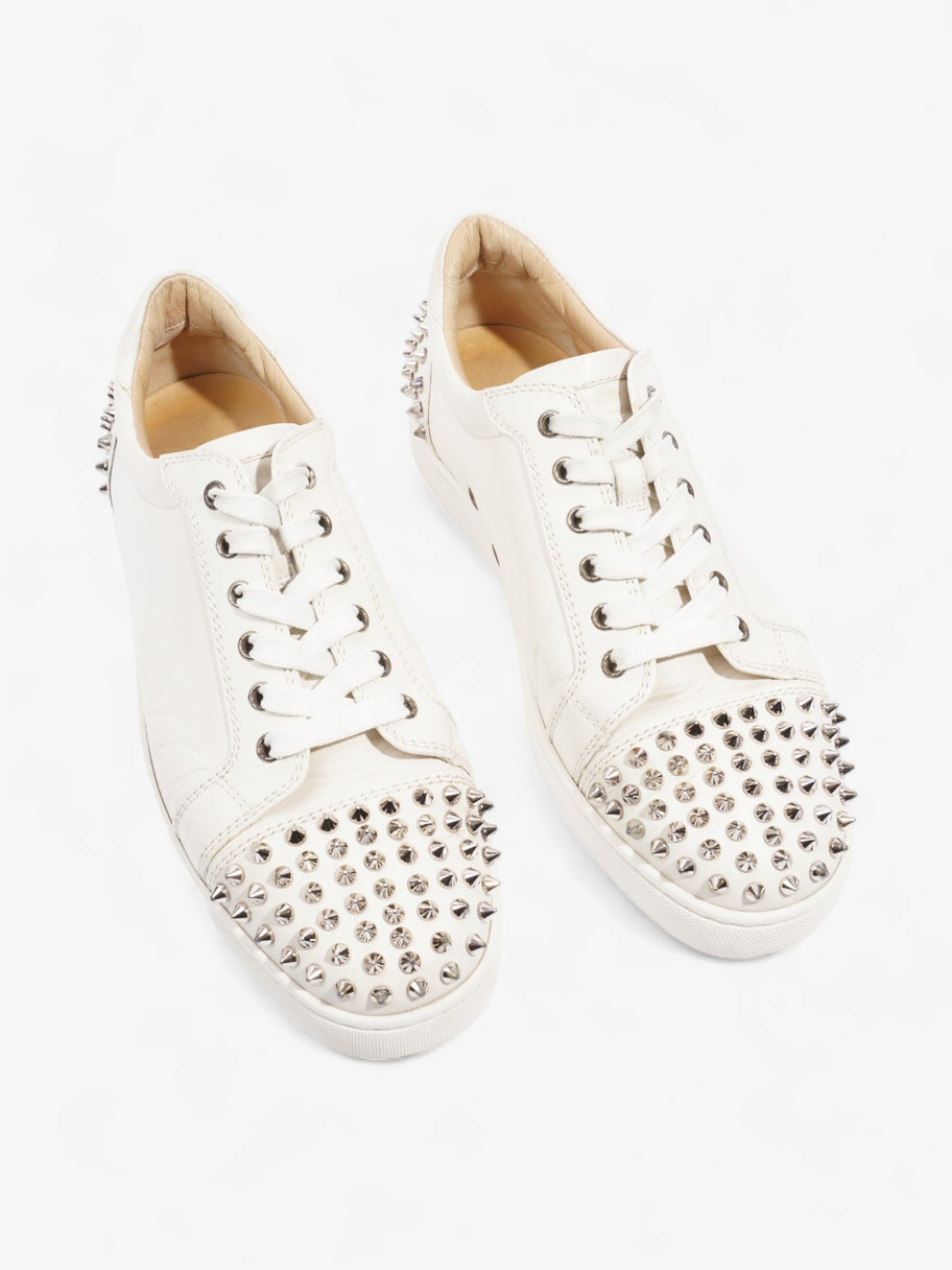 Christian Louboutin Louis Junior Spikes Sneakers White Leather EU 42 UK 8 Image 8