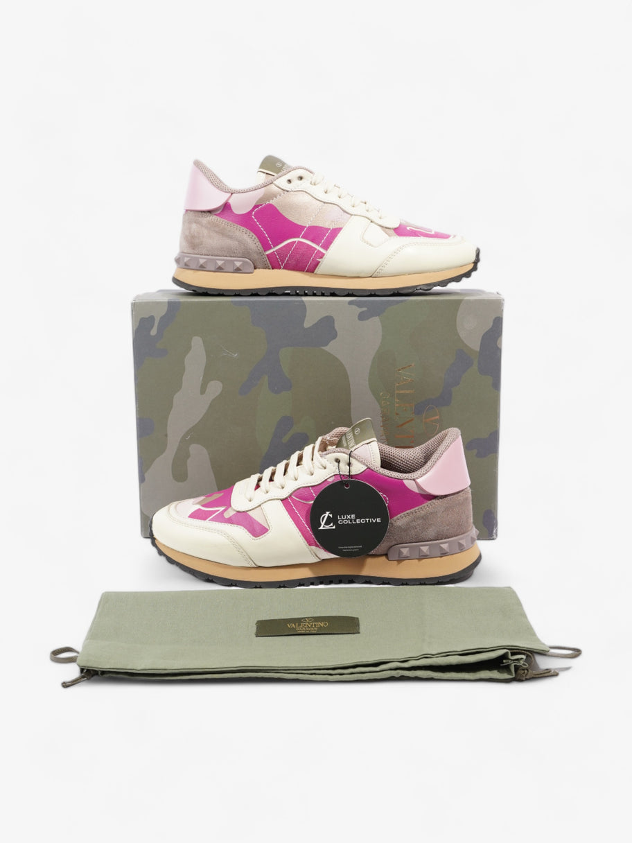 Valentino Rockrunner Sneakers Cream / Lilac / Pink Leather EU 37 UK 4 Image 10