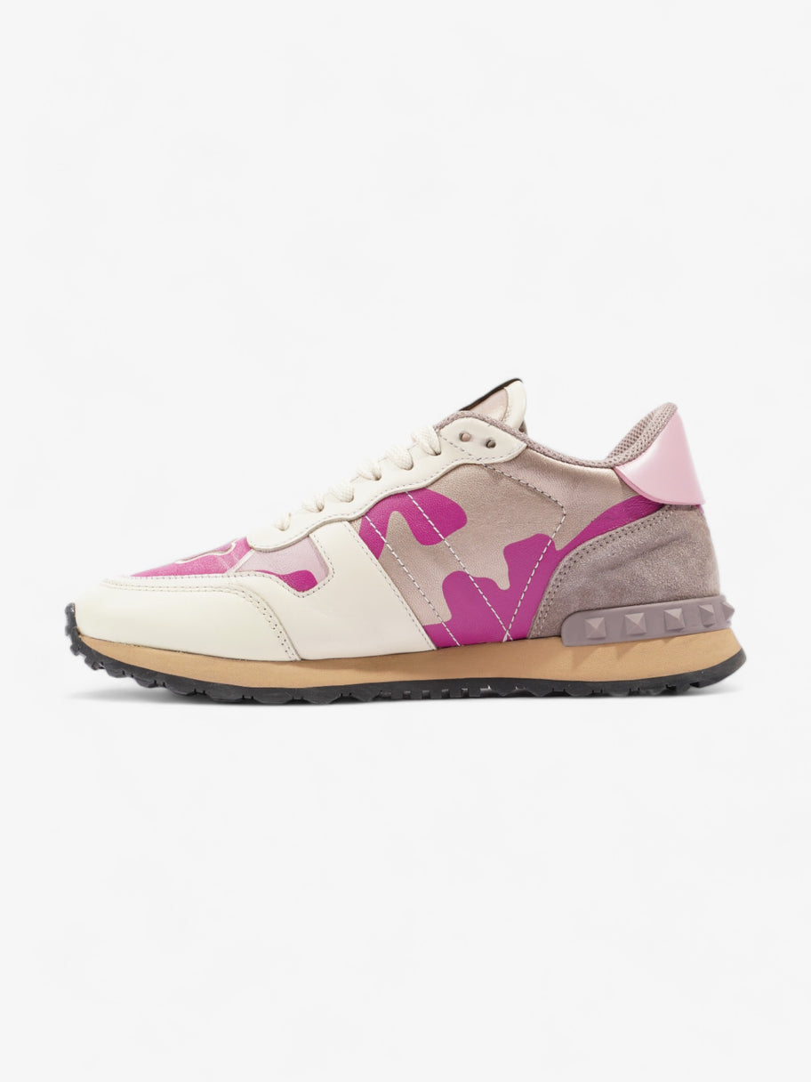 Valentino Rockrunner Sneakers Cream / Lilac / Pink Leather EU 37 UK 4 Image 3