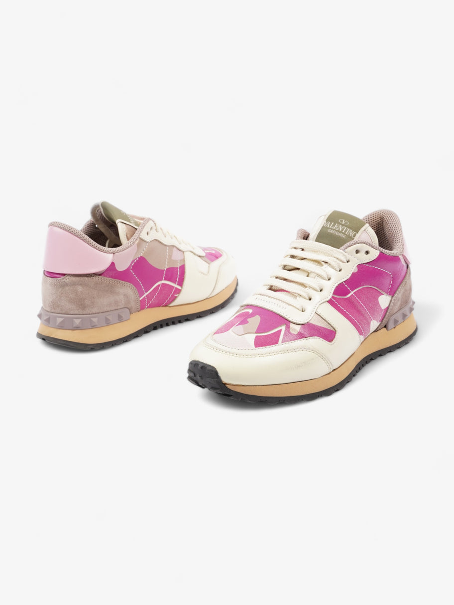 Valentino Rockrunner Sneakers Cream / Lilac / Pink Leather EU 37 UK 4 Image 9