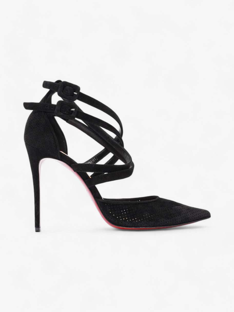 Christian Louboutin Victorilla 100mm Black Suede EU 38 UK 5 Image 1