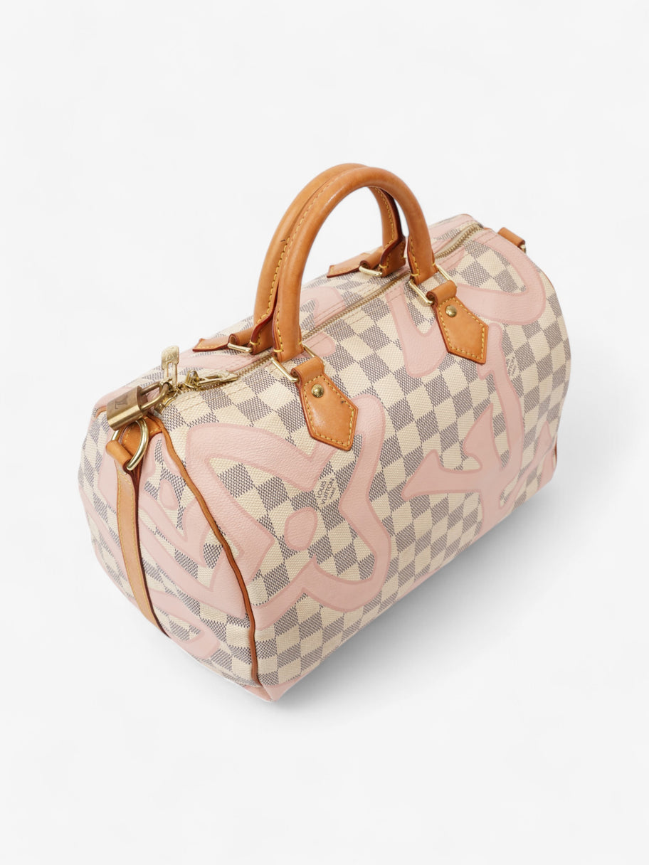 Louis Vuitton Speedy Bandoulière Damier Azur / Light Pink Coated Canvas 30 Image 7