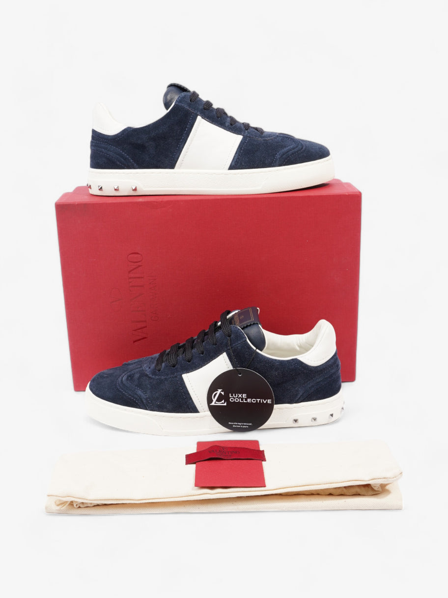 Valentino Flycrew Sneakers Navy Blue / White Suede EU 37 UK 4 Image 10