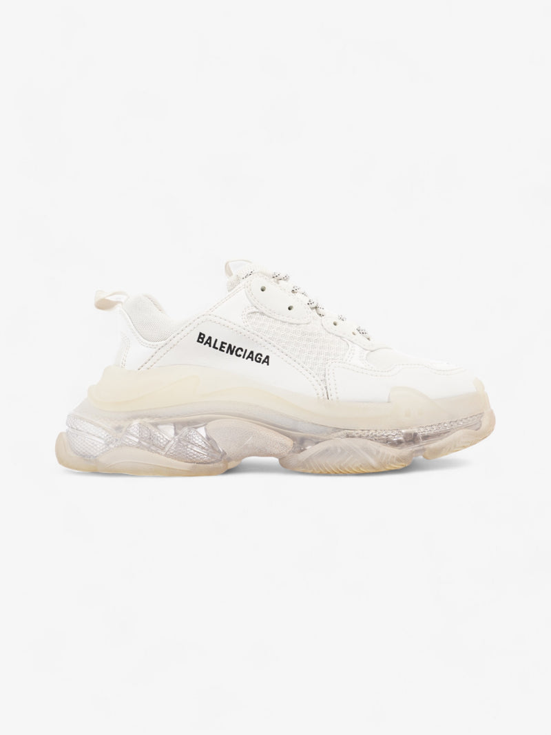  Balenciaga Triple S Clear Sole White Mesh EU 38 UK 5