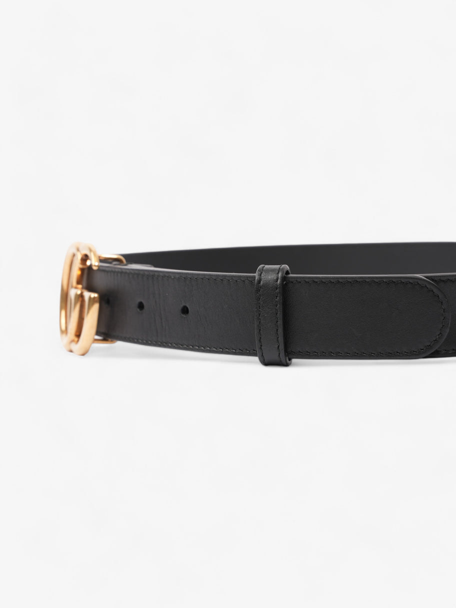 Gucci GG Marmont Belt Black / Gold Leather 75cm / 30