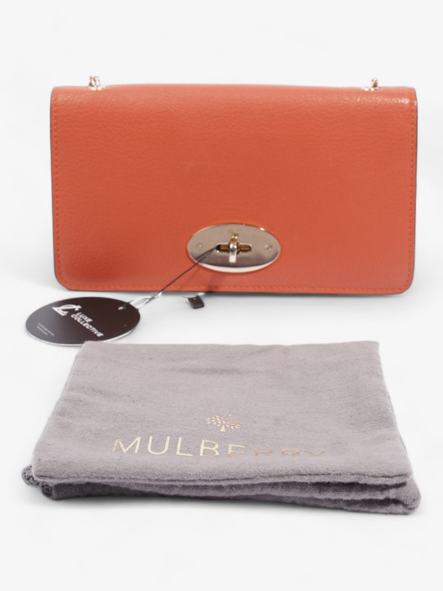 Mulberry Bayswater Clutch Wallet Burnt Orange Grained Leather Image 10