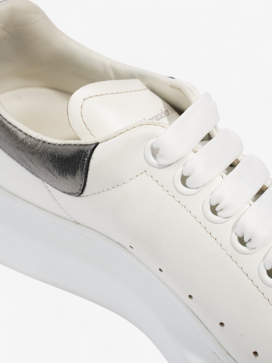 Alexander McQueen Oversized Sneakers White / Metallic Silver Leather EU 37 UK 4 Image 10