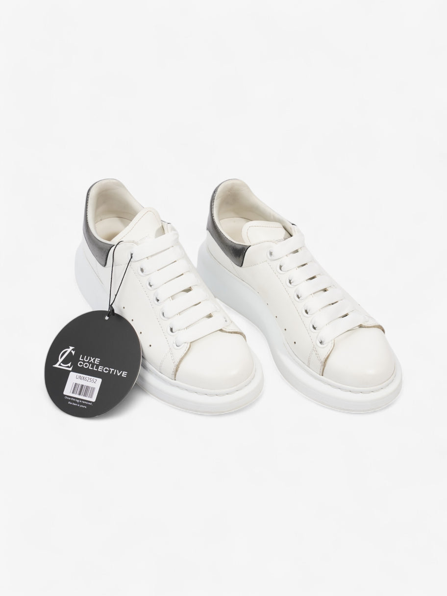 Alexander McQueen Oversized Sneakers White / Metallic Silver Leather EU 37 UK 4 Image 11