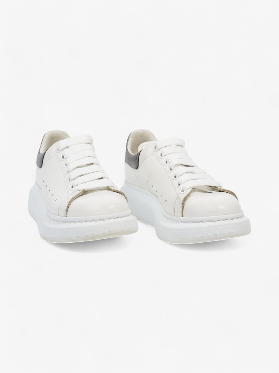 Alexander McQueen Oversized Sneakers White / Metallic Silver Leather EU 37 UK 4 Image 2