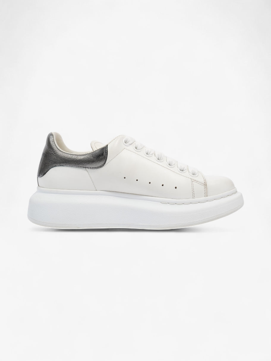 Alexander McQueen Oversized Sneakers White / Metallic Silver Leather EU 37 UK 4 Image 4