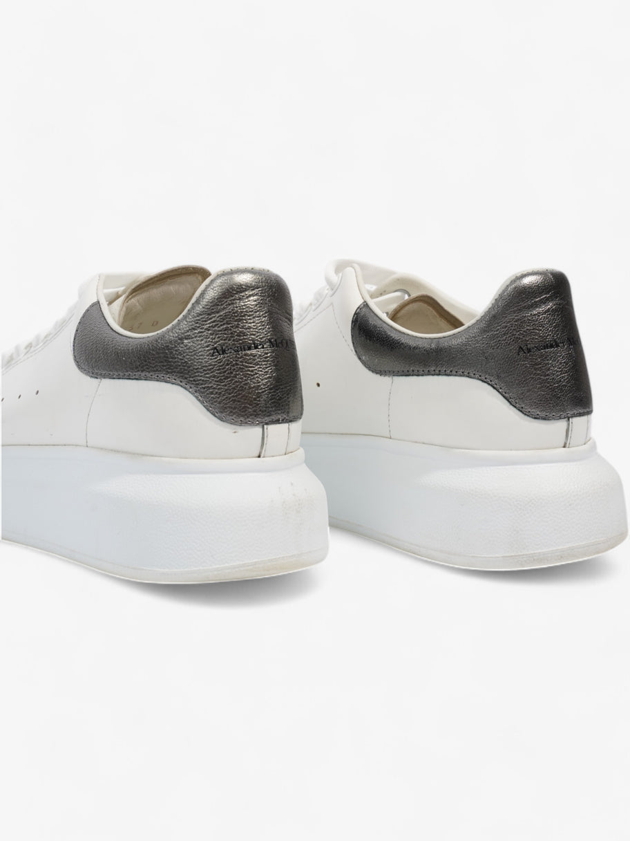 Alexander McQueen Oversized Sneakers White / Metallic Silver Leather EU 37 UK 4 Image 8