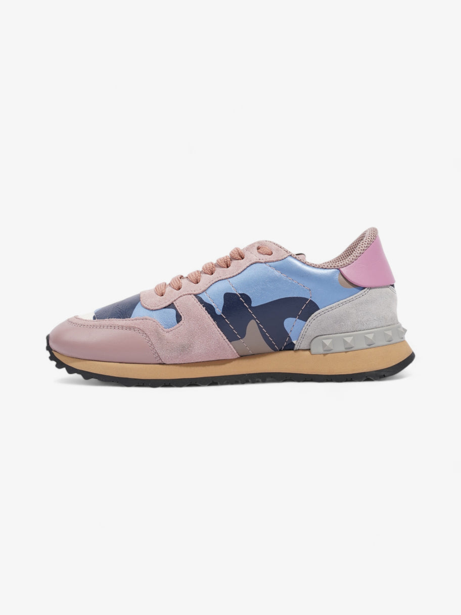 Valentino Rockstud Runners Grey / Dusty Pink  / Blue Suede EU 38 UK 5 Image 3