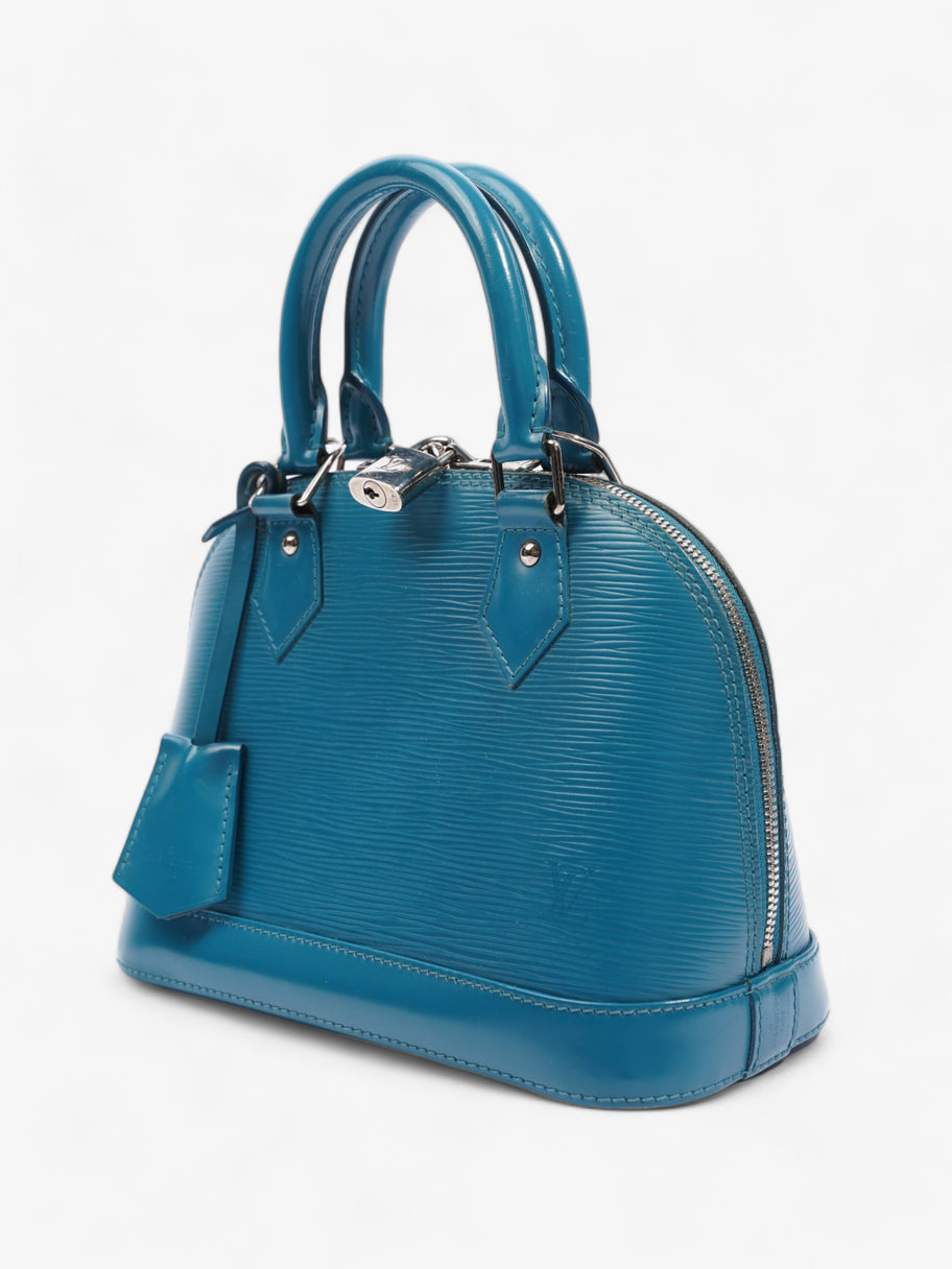 Louis Vuitton Alma BB Cyan Blue Epi Leather Image 10