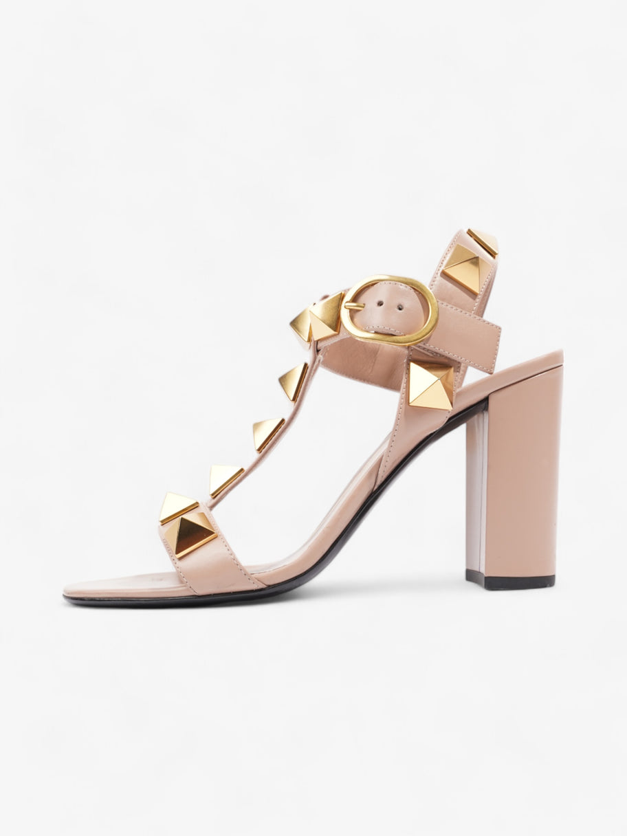 Valentino Roman Stud Sandals 90mm Dusty Pink / Gold Calfskin Leather EU 37.5 UK 4.5 Image 5