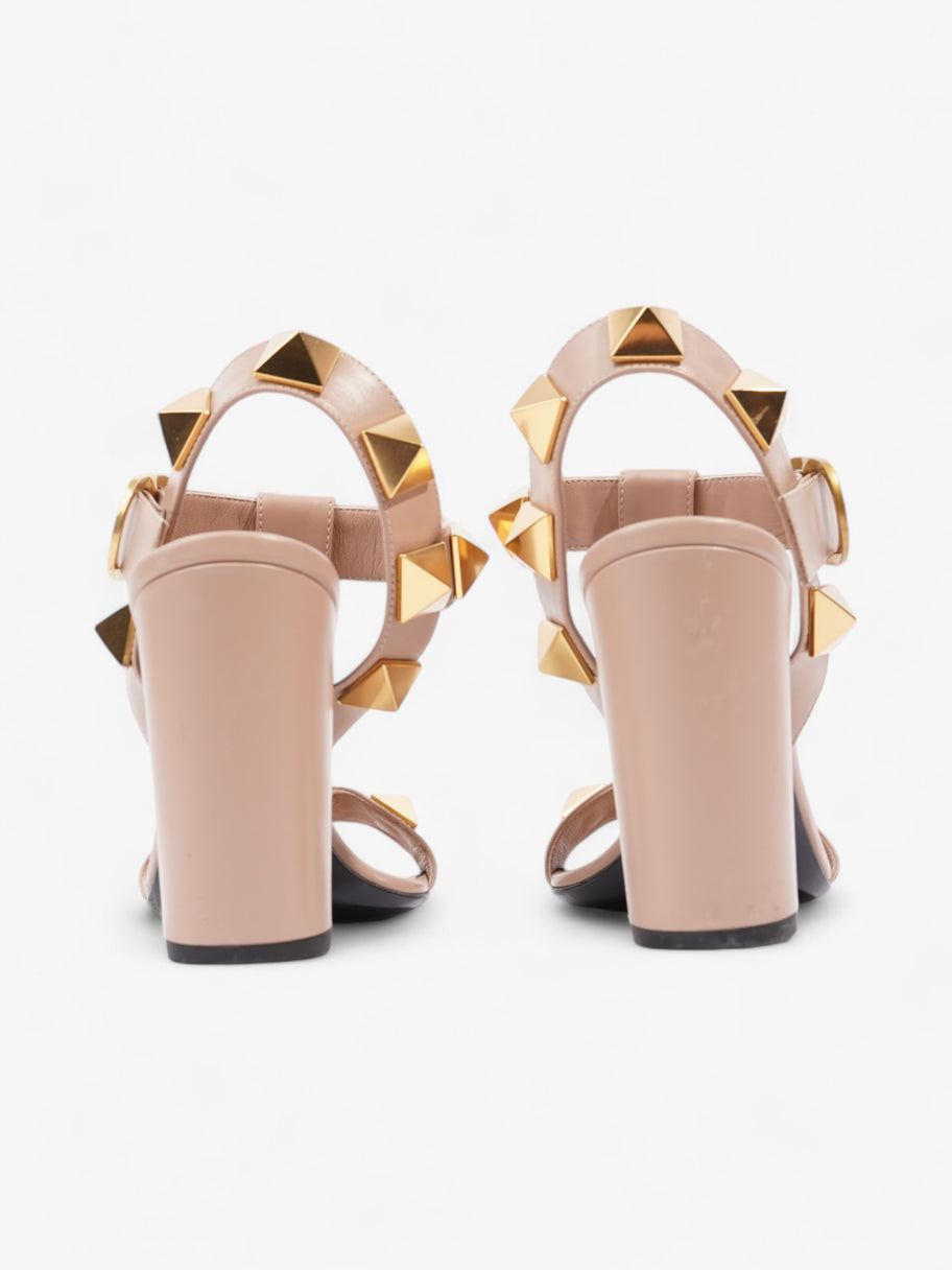 Valentino Roman Stud Sandals 90mm Dusty Pink / Gold Calfskin Leather EU 37.5 UK 4.5 Image 6