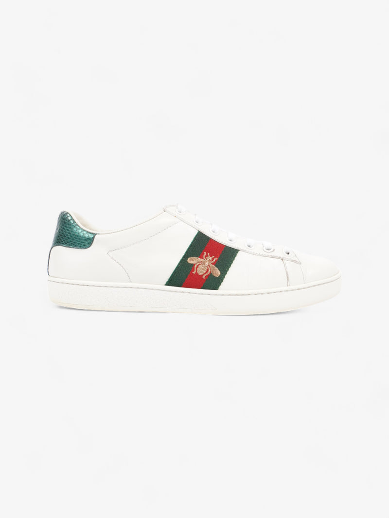  Gucci Ace Embroidered Bee White / Green / Red Leather EU 38.5 UK 5.5